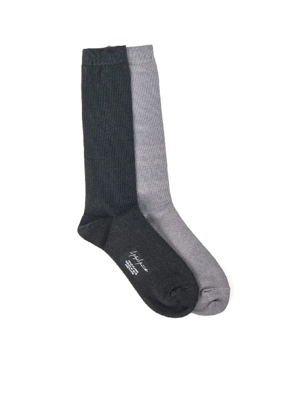 Weekend Bargains to Celebrate C/AC PLAIN STITCH B PLAIN COLOR HIGH SOCKS