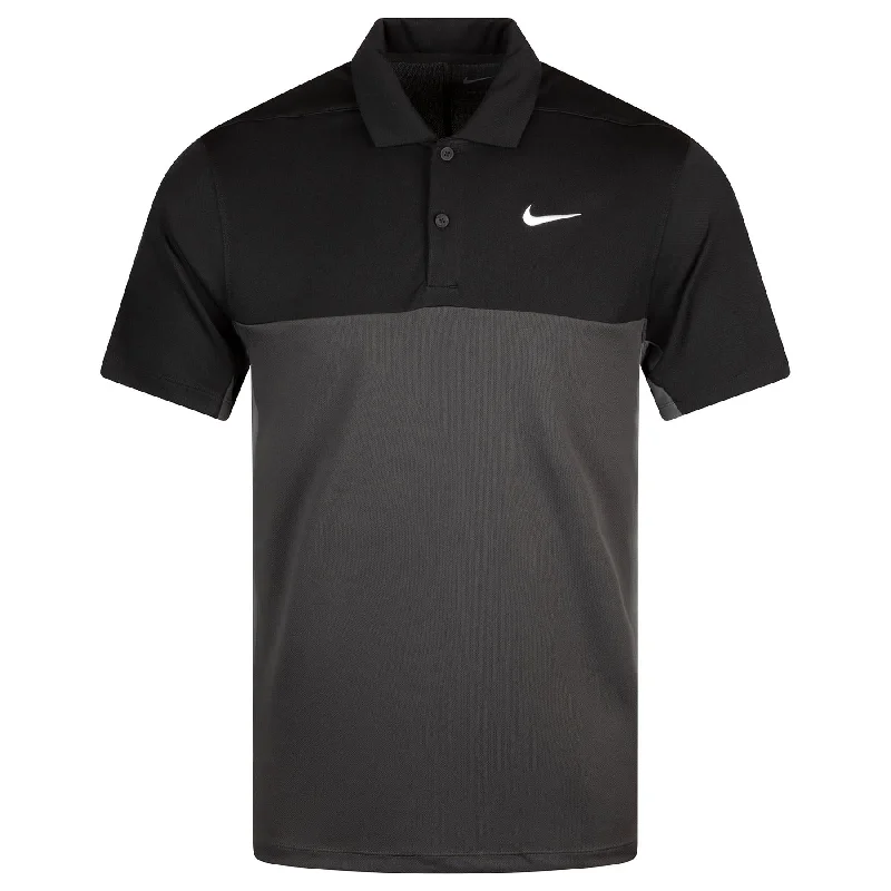 Overstock Dri-FIT Victory+ Colour Block Polo Black/Grey - SU24