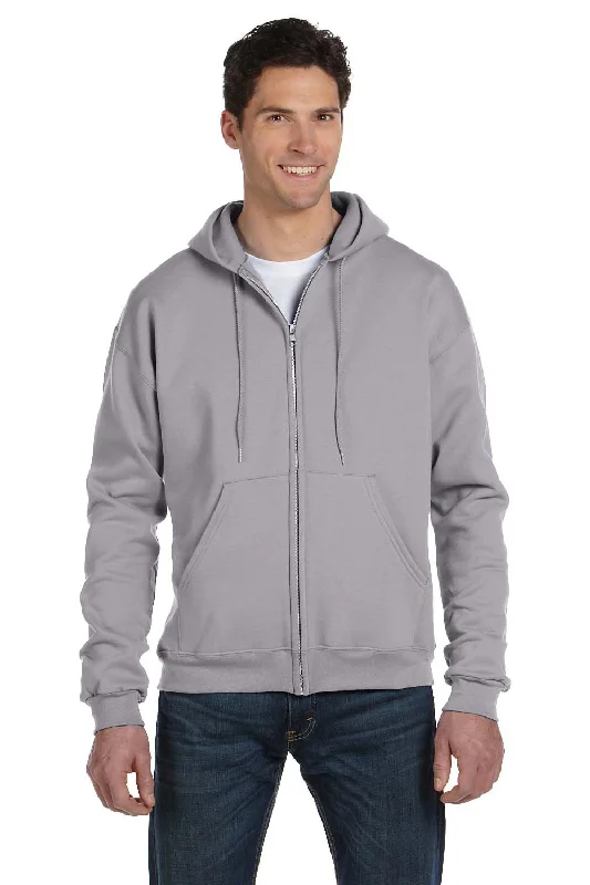 Best Bargains Champion Mens Double Dry Eco Moisture Wicking Fleece Full Zip Hooded Sweatshirt Hoodie w/ Pockets - Light Steel Grey Best Bargains Champion Mens Double Dry Eco Moisture Wicking Fleece Full Zip Hooded Sweatshirt Hoodie w/ Pockets - Light Steel Grey