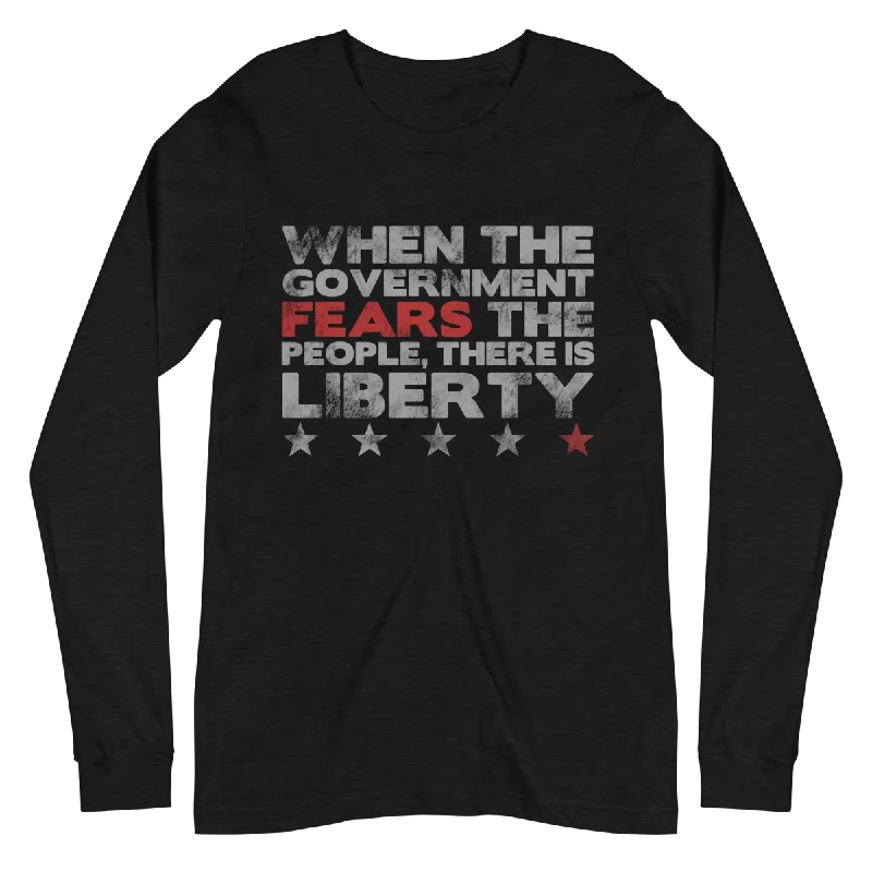 Year-End Clearance Fear The People Long Sleeve Tee