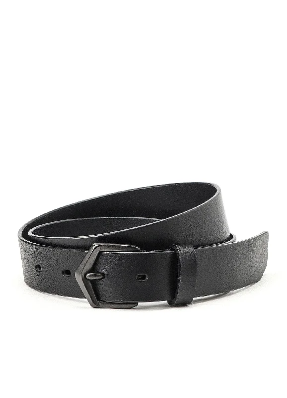 Weekend Discounts to Relish MATTE SOFT OIL LEATHER 30MM PLAIN BELT