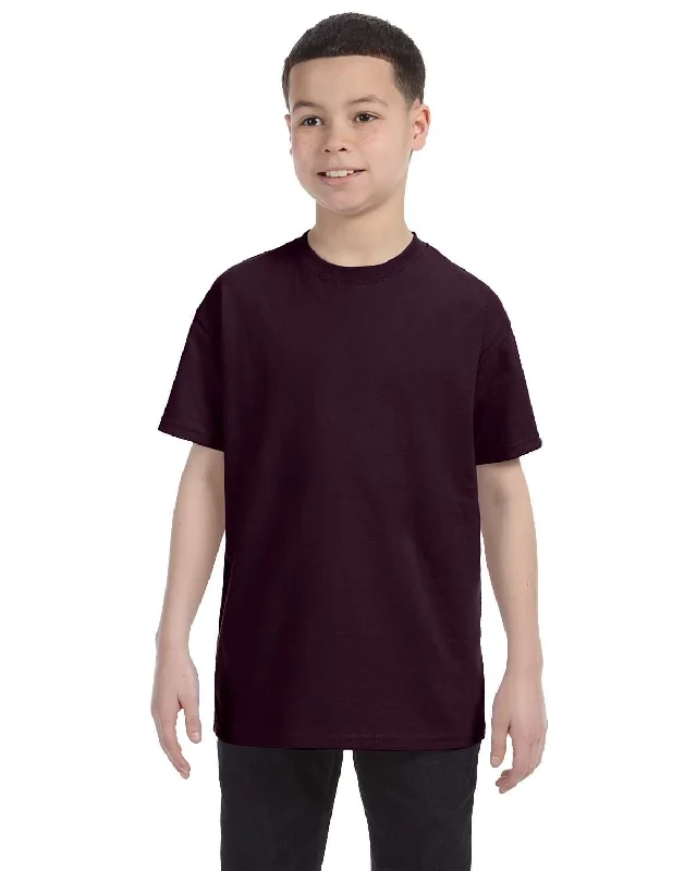 Weekend Deals That Excite Gildan Youth Lightweight 100% Cotton T-Shirt | Dark Chocolate