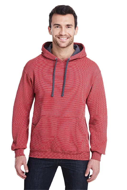 Clearance Sale Fruit Of The Loom Mens Softspun Hooded Sweatshirt Hoodie w/ Pouch Pocket - Firebrick Red Stripe - Closeout Clearance Sale Fruit Of The Loom Mens Softspun Hooded Sweatshirt Hoodie w/ Pouch Pocket - Firebrick Red Stripe - Closeout