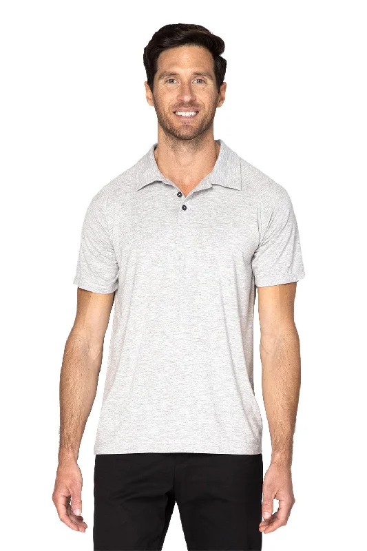 Weekend Wonders Await! Threadfast Apparel Mens Impact Short Sleeve Polo Shirt - Heather Grey Weekend Wonders Await! Threadfast Apparel Mens Impact Short Sleeve Polo Shirt - Heather Grey