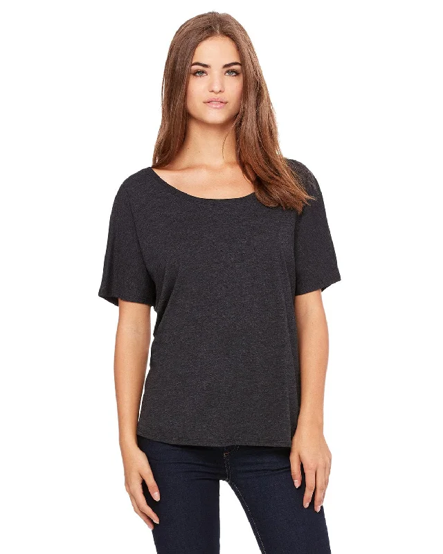 Weekend Savings Galore Bella+Canvas Ladies Slouchy T-Shirt | Chrc/ Blk Trblnd