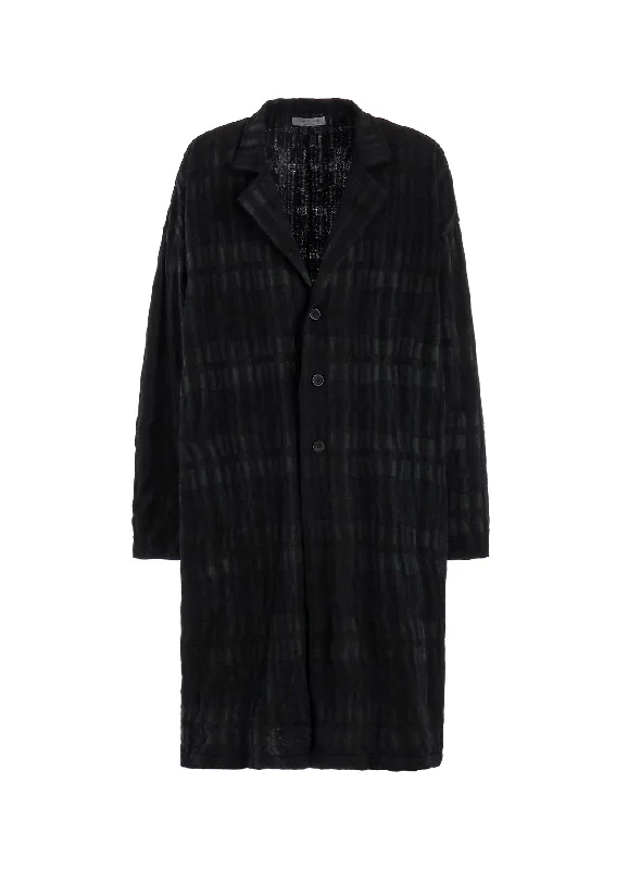 Online Only C/W PLAID 3BUTTONS COAT