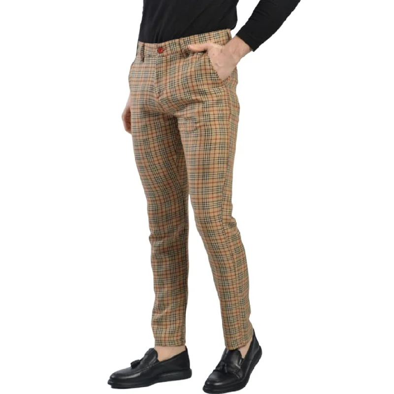 New Arrival DJ PLUS: Plaid Skinny Dress Pants ON66