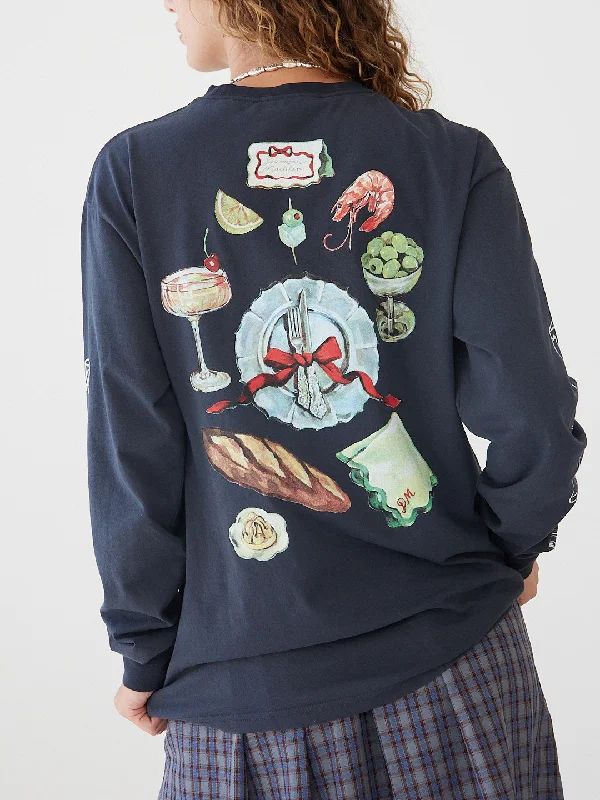 Great Deal Dinner Party Long Sleeve Tee - Dinner Party