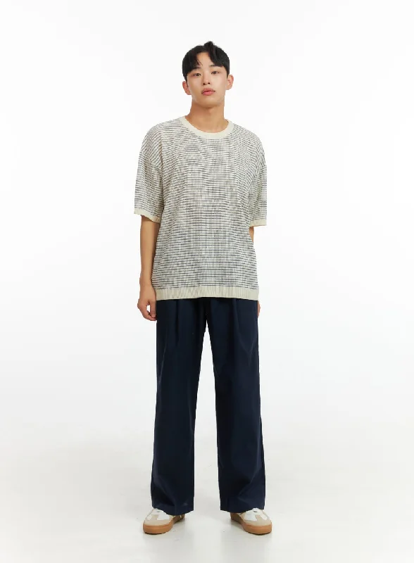 Can't Beat Men's Solid Linen Pants IU414