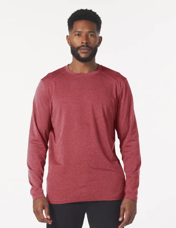 Weekend Bargains to Love Dash Crew Neck: Brick Red Marble