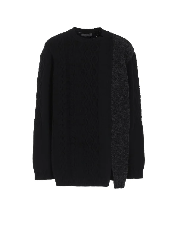 Special Price 5G CROSS PATTERN SWITCHING ROUND NECK