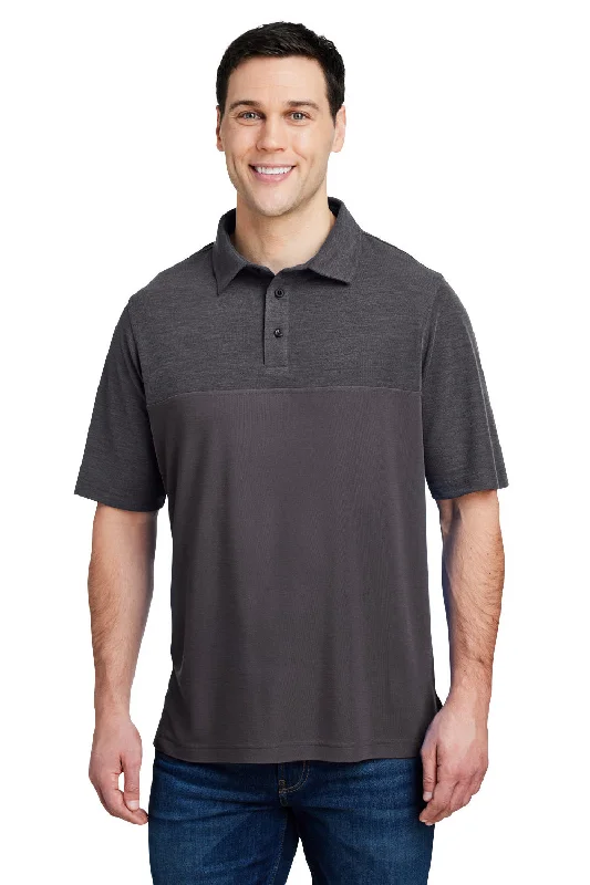 Price Rollback Core 365 Mens Fusion ChromaSoft Performance Moisture Wicking Colorblock Short Sleeve Polo Shirt - Carbon Grey/Heather Carbon Grey Price Rollback Core 365 Mens Fusion ChromaSoft Performance Moisture Wicking Colorblock Short Sleeve Polo Shirt - Carbon Grey/Heather Carbon Grey