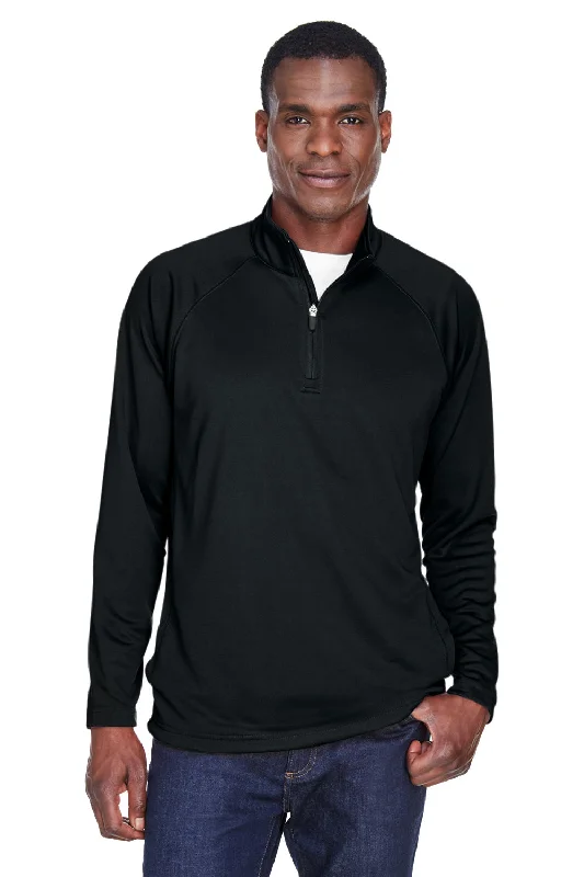 Exclusive Offer Devon & Jones Mens Compass Stretch Tech Moisture Wicking 1/4 Zip Sweatshirt w/ Pockets - Black Exclusive Offer Devon & Jones Mens Compass Stretch Tech Moisture Wicking 1/4 Zip Sweatshirt w/ Pockets - Black