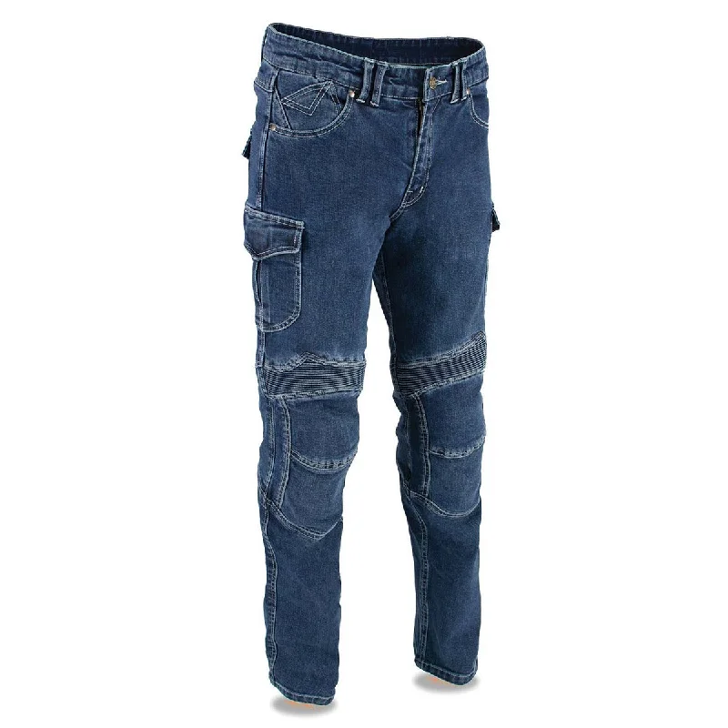 Big Discounts Milwaukee Leather MDM5013 Men's Blue Knee Flex Armored Straight Cut Motorcycle Denim Jeans Reinforced with Aramid Fibers Big Discounts Milwaukee Leather MDM5013 Men's Blue Knee Flex Armored Straight Cut Motorcycle Denim Jeans Reinforced with Aramid Fibers