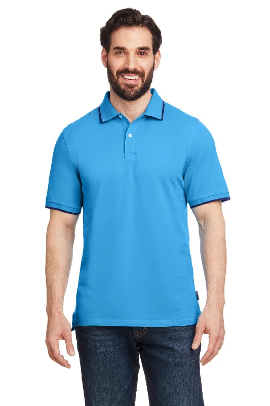 Weekend Specials to Enjoy Nautica Mens Desk Short Sleeve Polo Shirt - Azure Blue/Navy Blue Weekend Specials to Enjoy Nautica Mens Desk Short Sleeve Polo Shirt - Azure Blue/Navy Blue