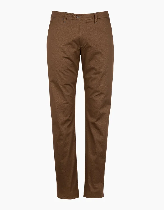Sneak Peek Sale Soho Brown Microdesign Chinos