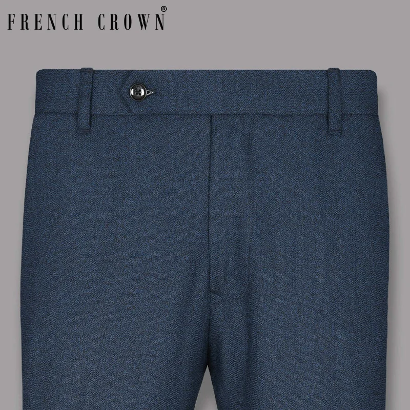 Savings Galore Bunting Blue with Black Textured Pant