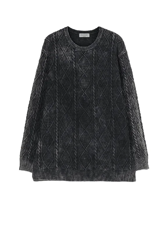 Savings Event 7G ALAN DISCHARGE ROUND NECK KNIT