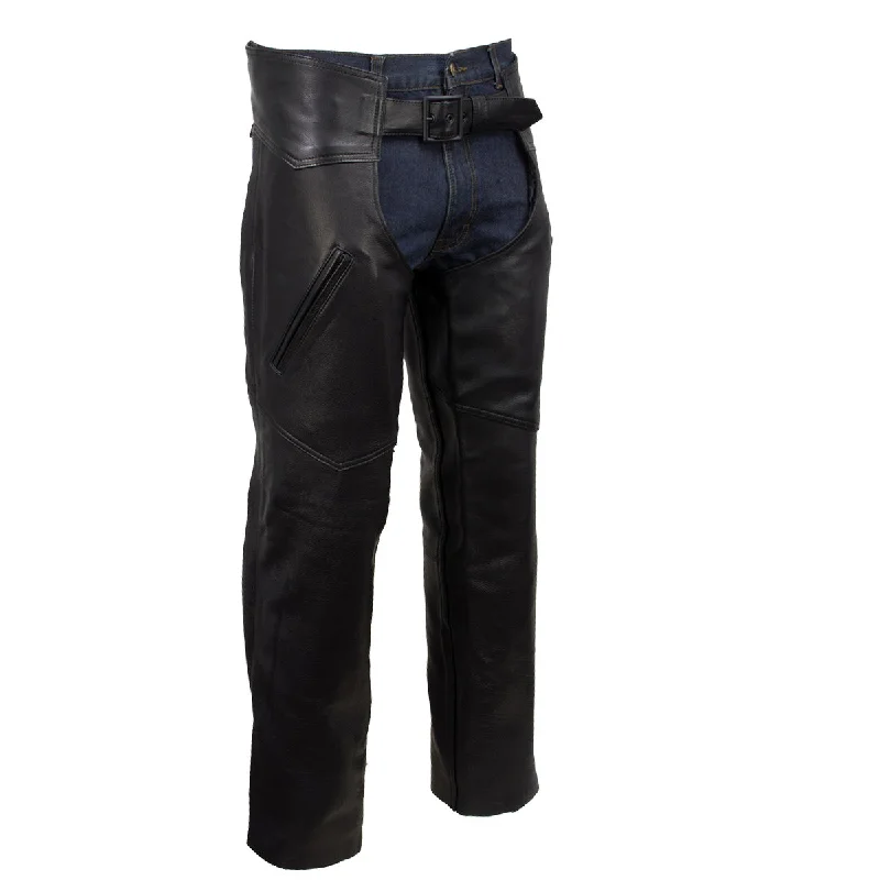 Weekend Offers That Sizzle Milwaukee Leather USA MADE MLCHM5001 Men's Black 'Cloak' Classic Premium Leather Motorcycle Chaps Weekend Offers That Sizzle Milwaukee Leather USA MADE MLCHM5001 Men's Black 'Cloak' Classic Premium Leather Motorcycle Chaps