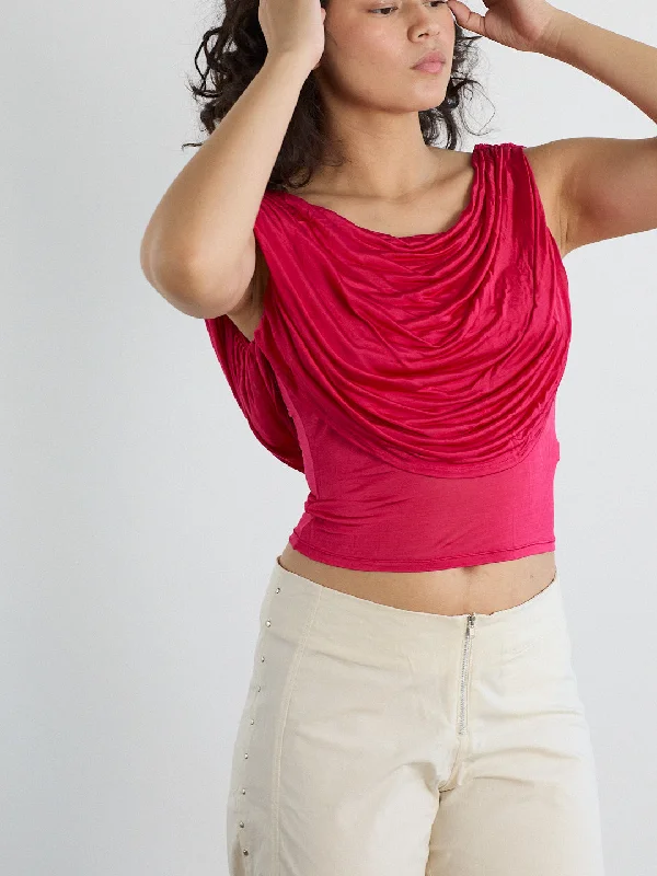 Weekend Savings Extravaganza Galla Top - Raspberry