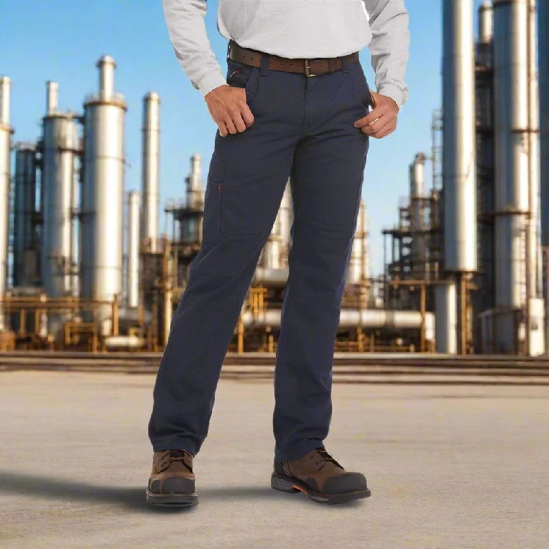 Huge Savings Ariat FR M5 Straight-Leg Stretch Dura-Light Navy Canvas Pant 10034648