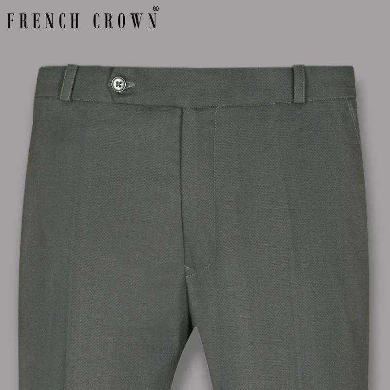 Great Deal Porpoise Grey Box Textured Pant