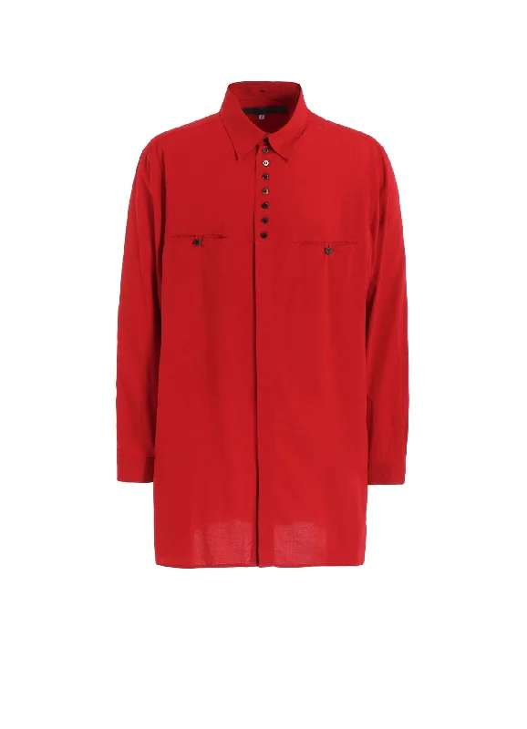 Price Rollback RAYON LAWN BUTTON SHIRT WITH SPARE COLLAR