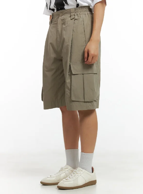 Hurry Up Men's Pintuck Widefit Cargo Pants CL429