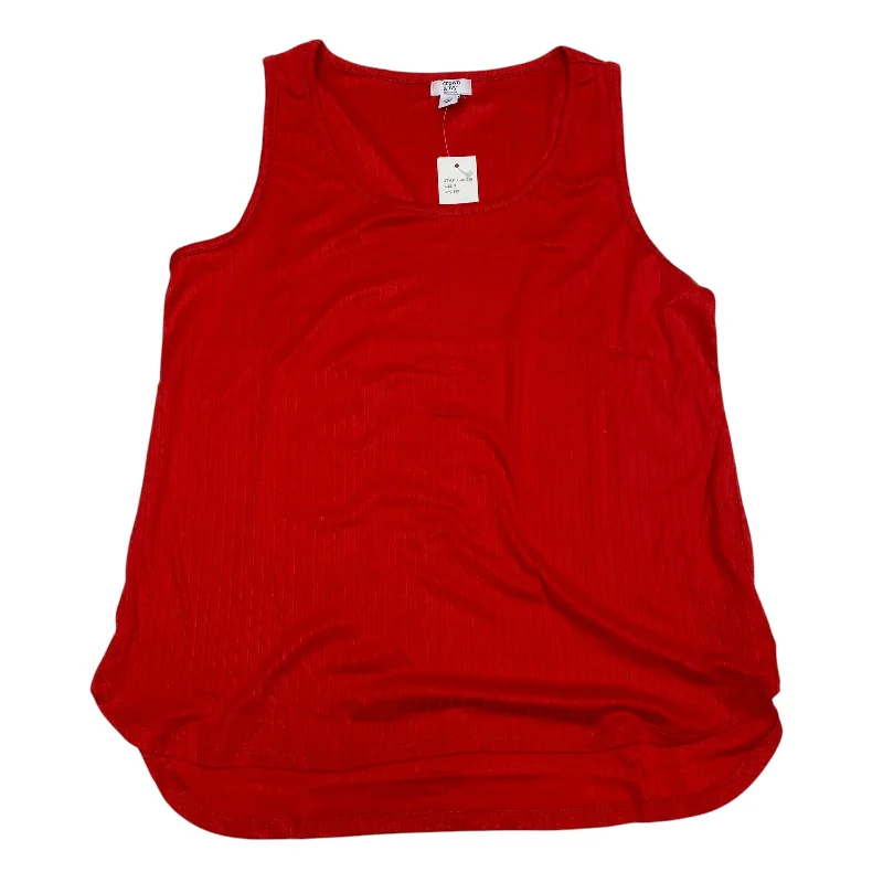 Stock Clearance Top Sleeveless By Crown And Ivy In Red, Size: S