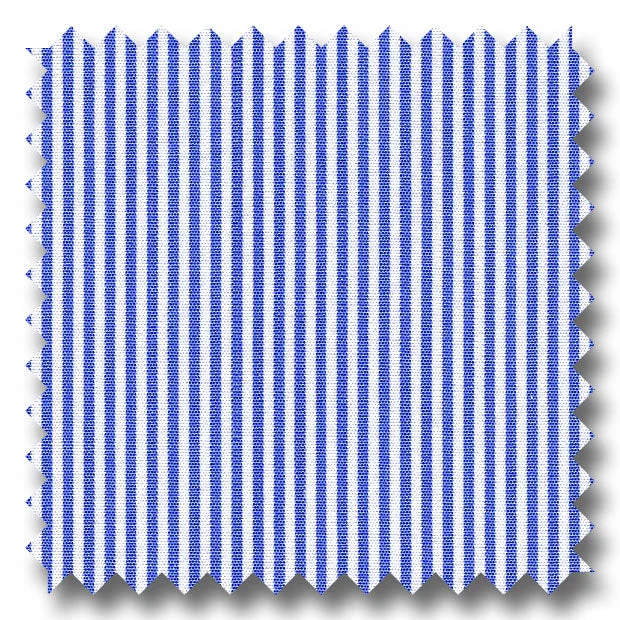 Special Offer Dark Blue Stripe 2Ply Broadcloth - Custom Dress Shirt