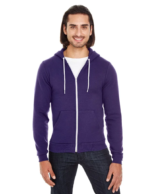 Bonus Offer American Apparel Unisex Flex Fleece Zip Hoodie | Imperial Purple