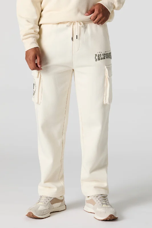 While Supplies Last City Graphic Fleece Cargo Sweatpant