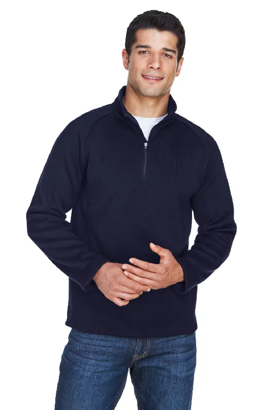 Low Cost Devon & Jones Mens Bristol Pill Resistant Sweater Fleece 1/4 Zip Sweatshirt - Navy Blue Low Cost Devon & Jones Mens Bristol Pill Resistant Sweater Fleece 1/4 Zip Sweatshirt - Navy Blue
