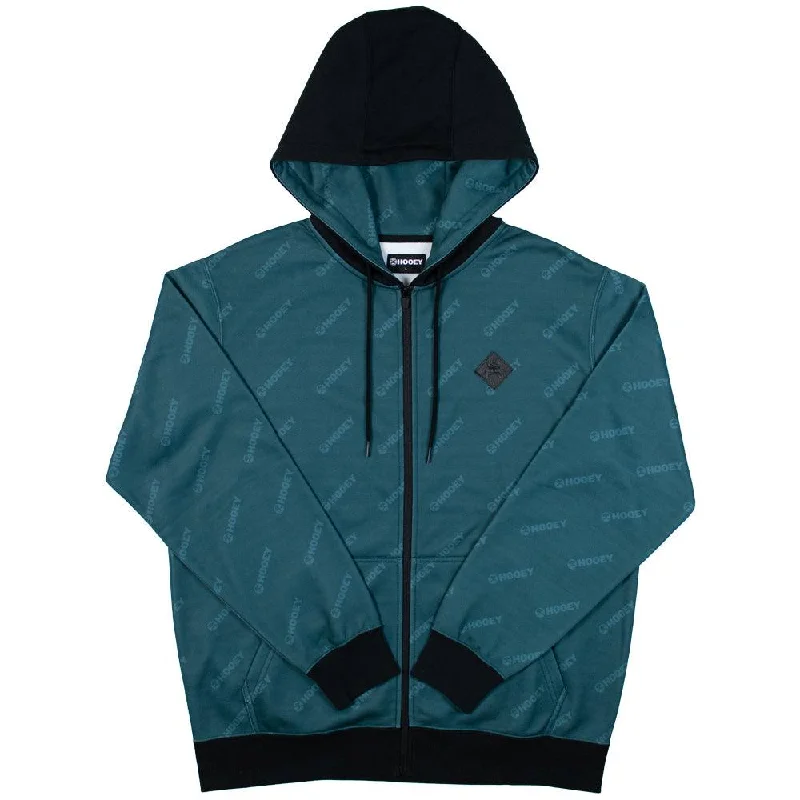 Weekend Deals That Sparkle "Butte" Teal w/ Hooey Logo Full Zip Hoody