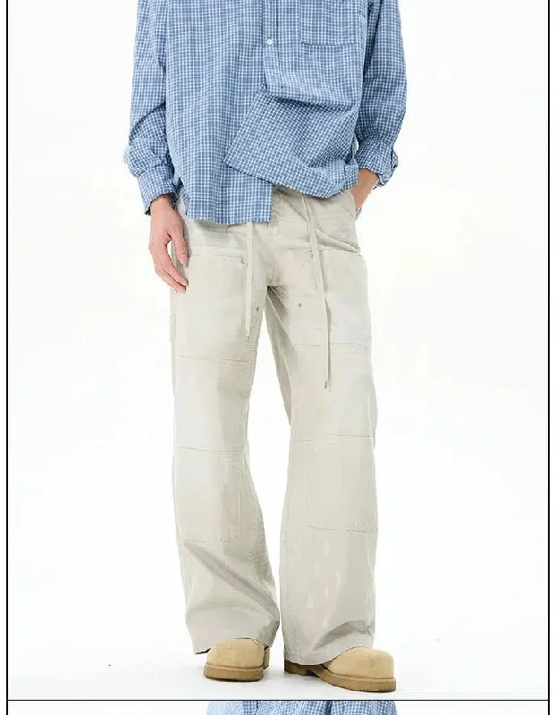 Lowest Price Drawcord Rippled Wash Cargo Pants