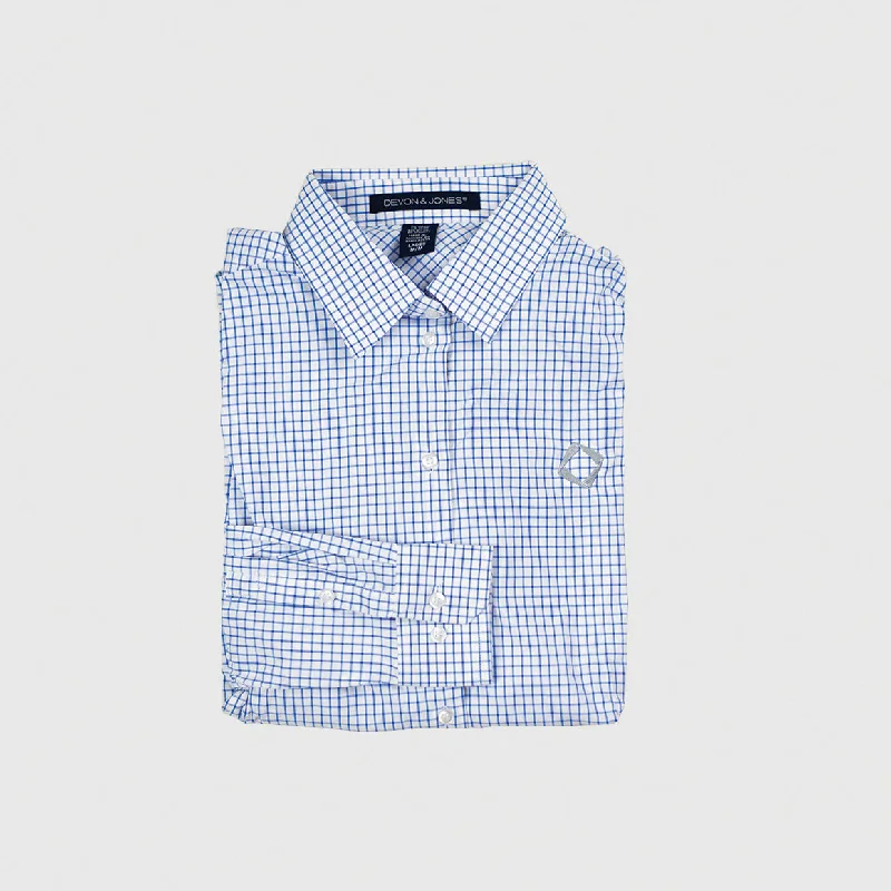 Limited Availability Ladies' Performance Micro Windowpane Shirt