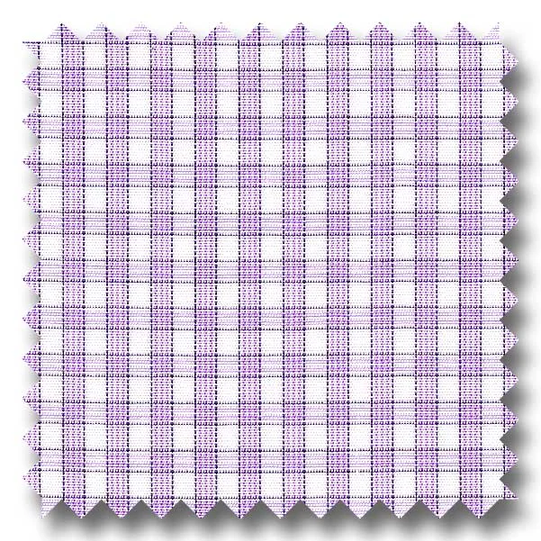 Season Finale Sale Lavender and Black Check 2Ply Broadcloth - Custom Dress Shirt
