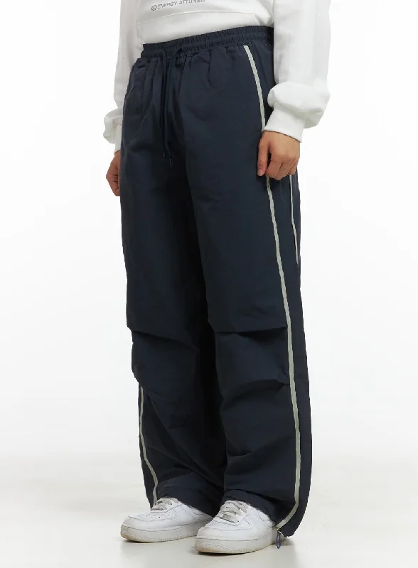 Price Rollback Nylon Banded String Wide-Leg Pants CO410