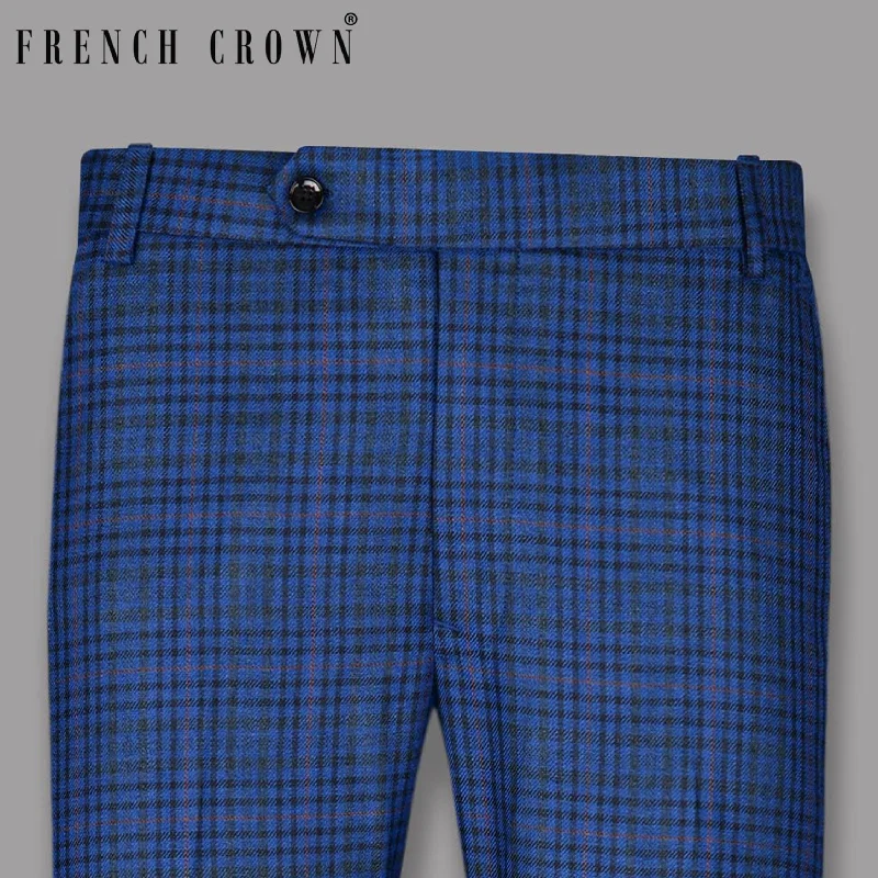 Major Savings Astronaut Blue with Black Plaid Pant