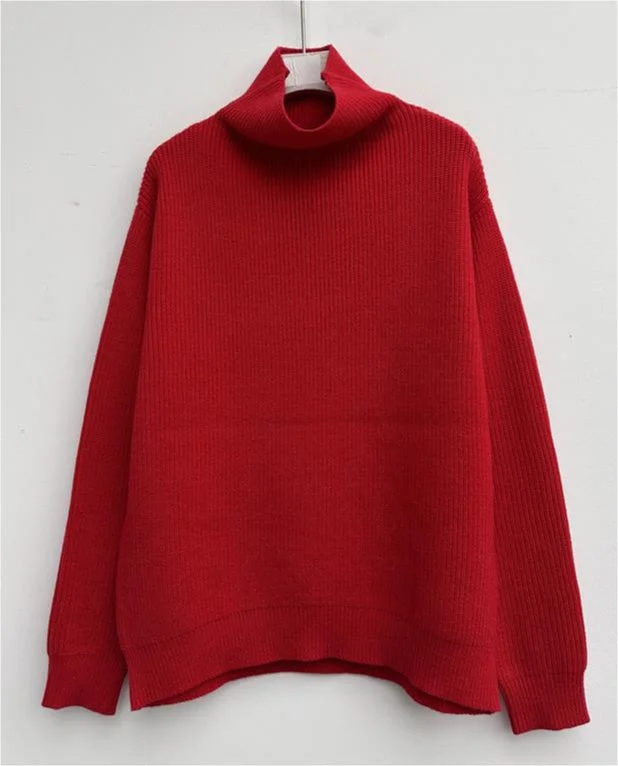 Celebrate the Weekend with Discounts CHADWICK RIBBED RELAXED MOCK NECK SWEATER