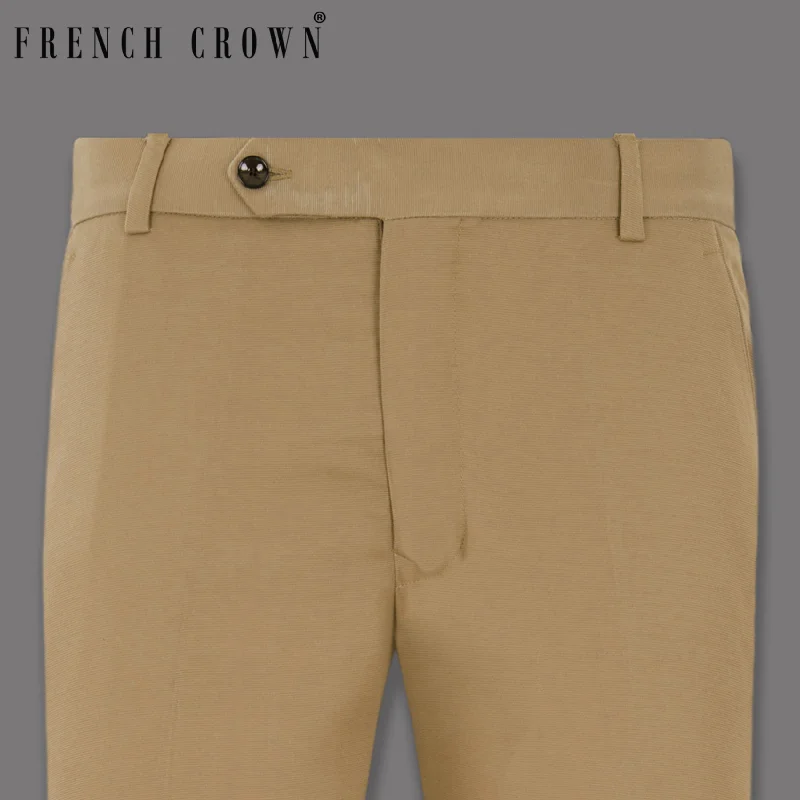 Fantastic Offers Mongoose Cream Stretchable Premium Cotton traveler Pant