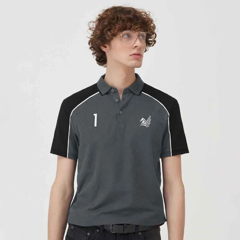 Weekend Savings Spree Polo Republica Men's Pegasus & 1 Embroidered Contrast Panels Polo Shirt Weekend Savings Spree Polo Republica Men's Pegasus & 1 Embroidered Contrast Panels Polo Shirt