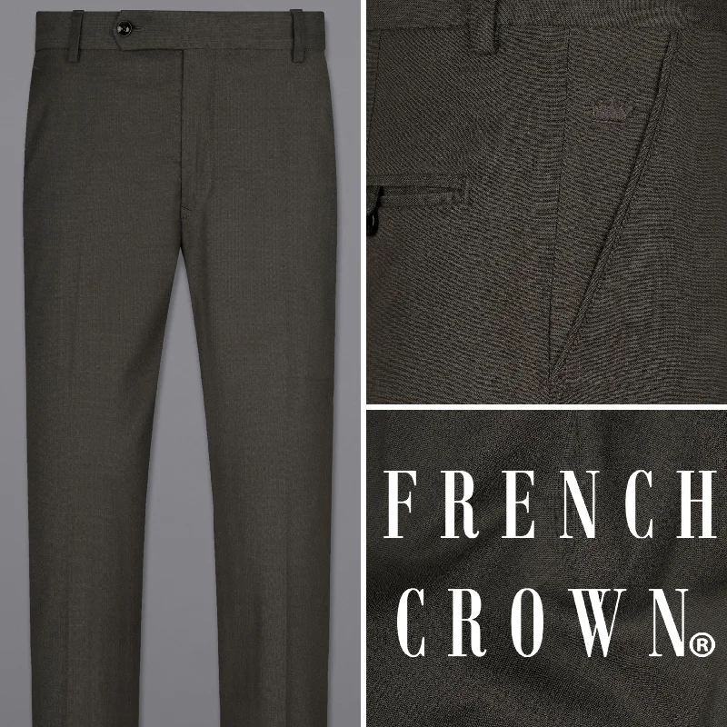 Daily Deals Armadillo Green Solid Premium Cotton Pant