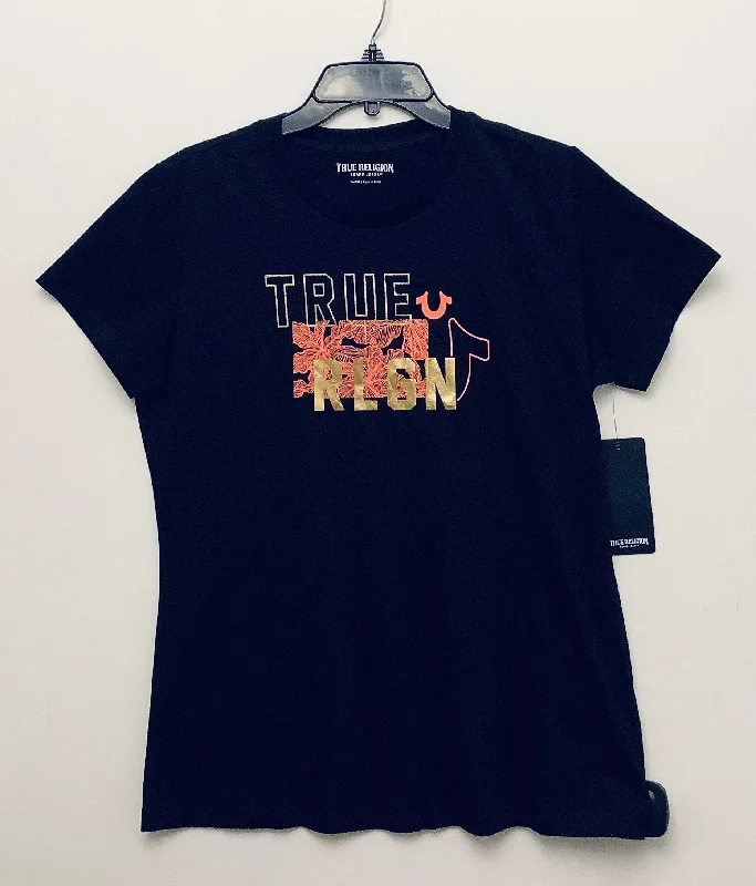 Can't Beat Top Short Sleeve Basic By True Religion In Black, Size: Xl