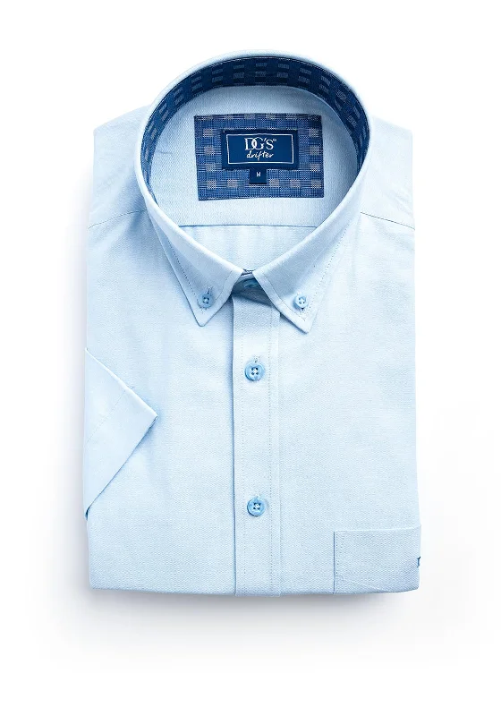 Hurry In Daniel Grahame Ivano Short Sleeve Shirt, Light Blue