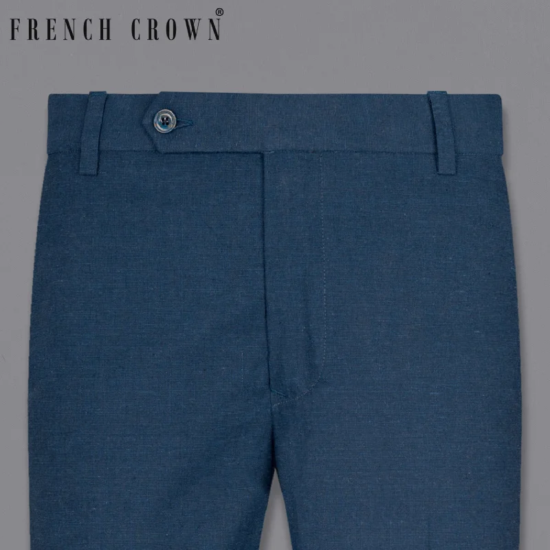 One-Day Only NAVY PREMIUM COTTON FORMAL PANT