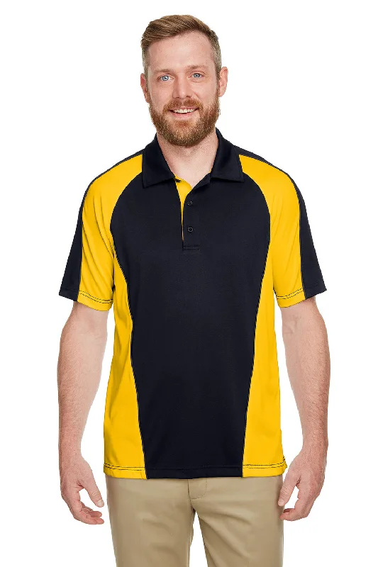 Weekend Discounts to Indulge In Harriton Mens Advantage Performance Moisture Wicking Colorblock Short Sleeve Polo Shirt - Black/Sunray Yellow Weekend Discounts to Indulge In Harriton Mens Advantage Performance Moisture Wicking Colorblock Short Sleeve Polo Shirt - Black/Sunray Yellow