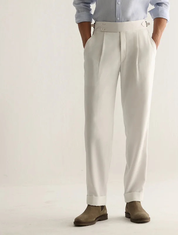 Flash Deals OFF-WHITE HIGH WAISTED PANTS