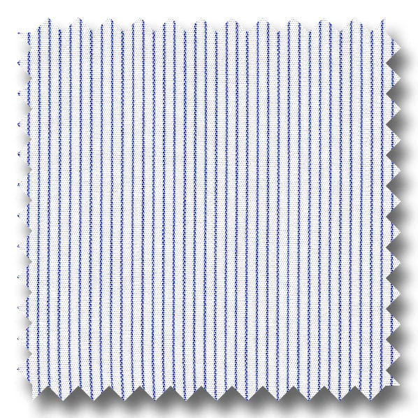 New Arrival Dark Blue Stripe 2Ply Broadcloth - Custom Dress Shirt