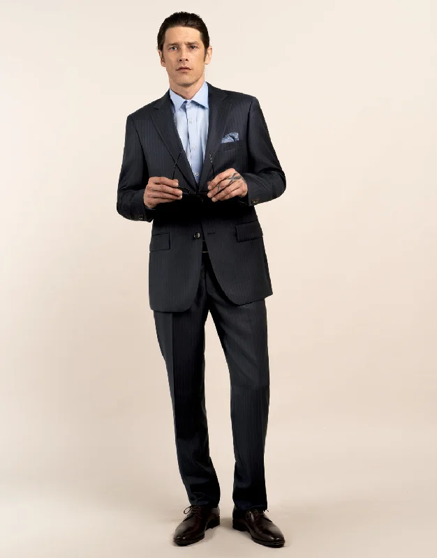 Epic Deals Lotus Navy Stripe Suit Trouser